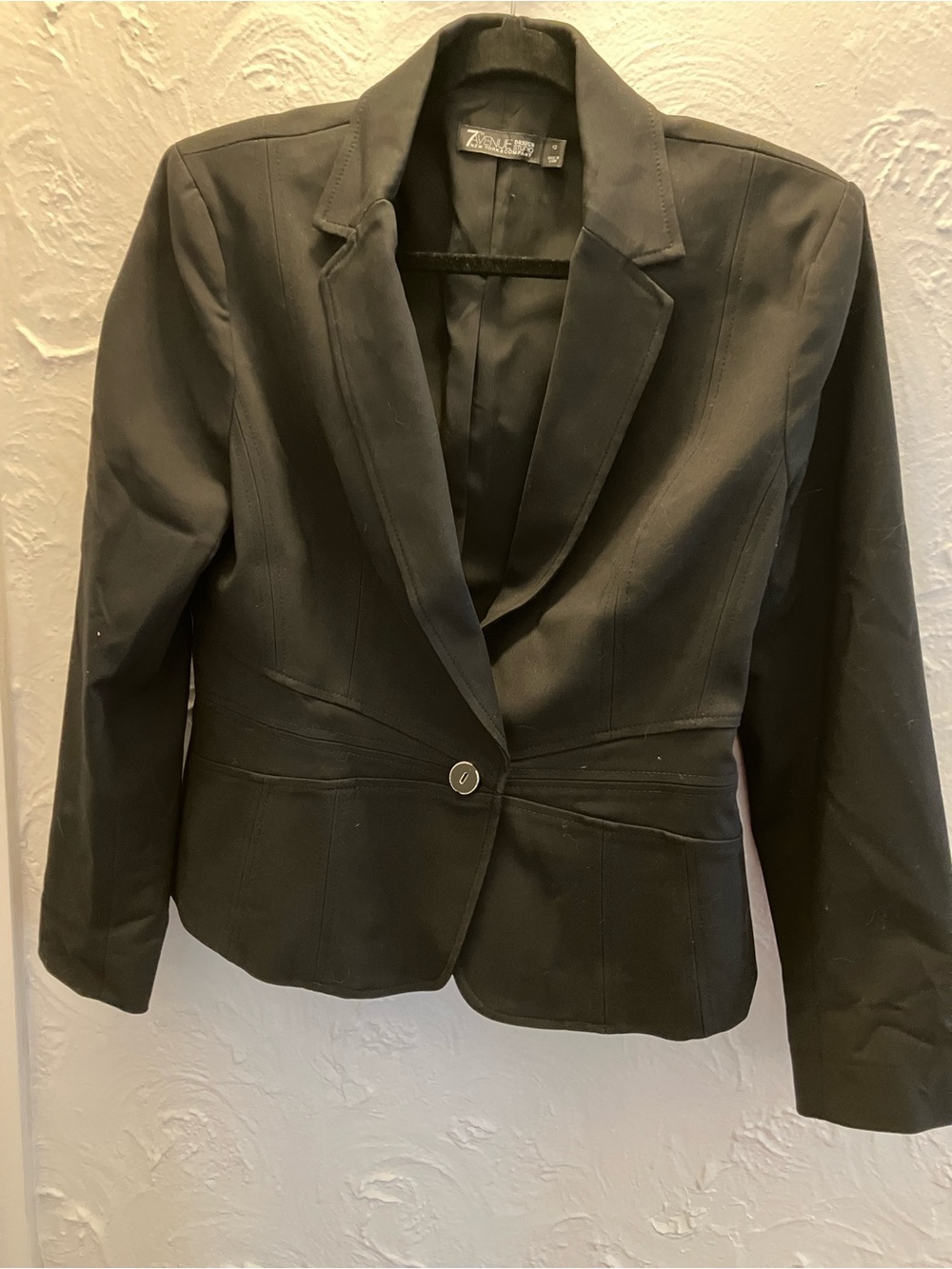 New York & Company Black Single-Button Tailored Blazer